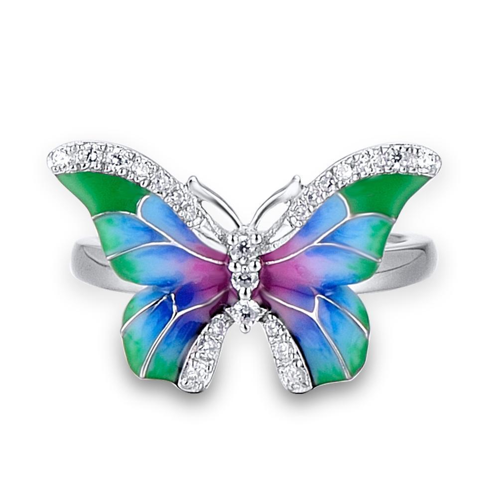 Colorful Epoxy Butterfly Ring Enamel Paint Set - Image 3