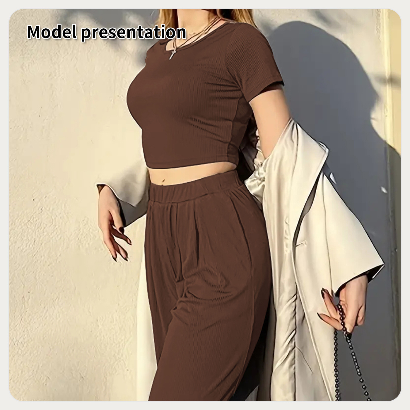 Women's Fashion Simple Solid Color Suit - Image 5