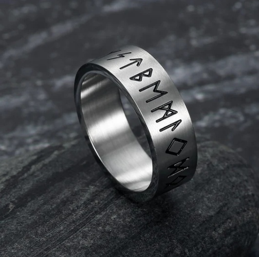 Korean Fashion Titanium Steel Rotatable Ring - Image 3