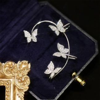 Butterfly Ear Clip And Ear Hook Earring Jewelry