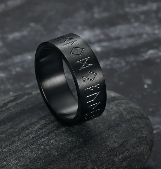 Korean Fashion Titanium Steel Rotatable Ring - Image 7