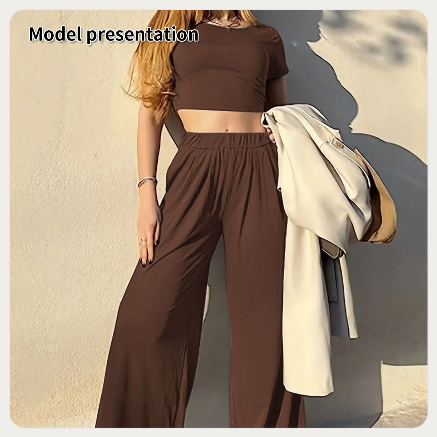 Women's Fashion Simple Solid Color Suit - Image 7