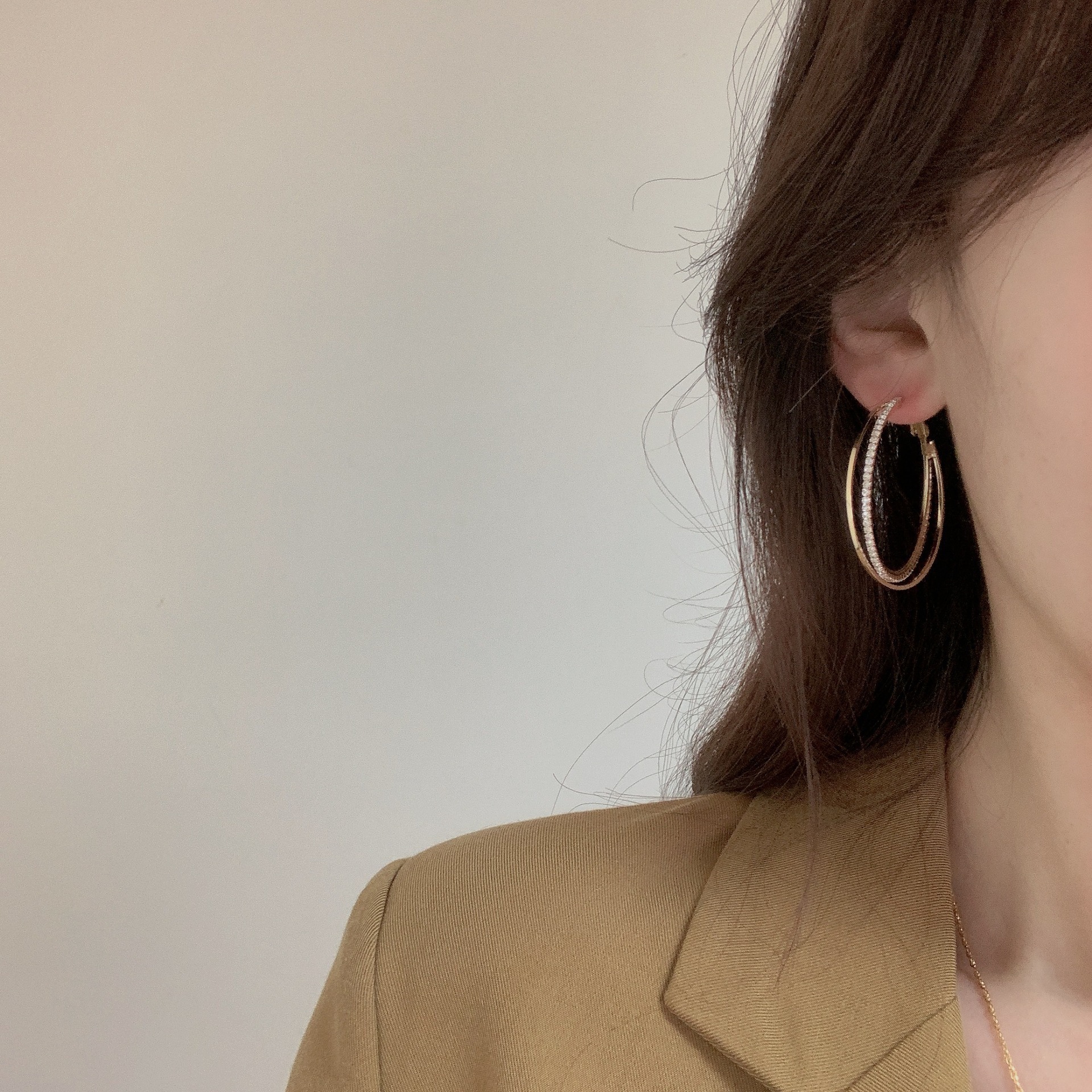 Metal Cold Style Simple Bracelet Earrings