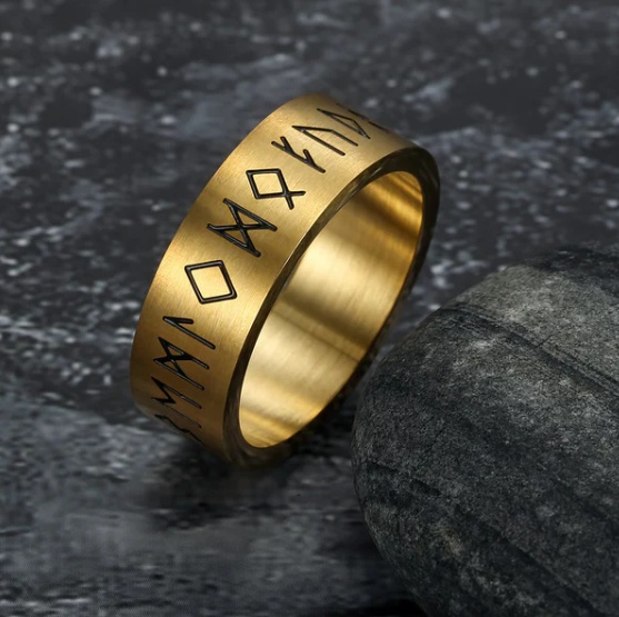 Korean Fashion Titanium Steel Rotatable Ring - Image 8